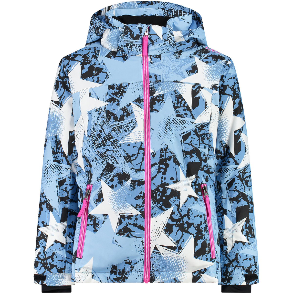CMP Bambino Giacca Girls Flat Snaps (Taglia 98, Blu)