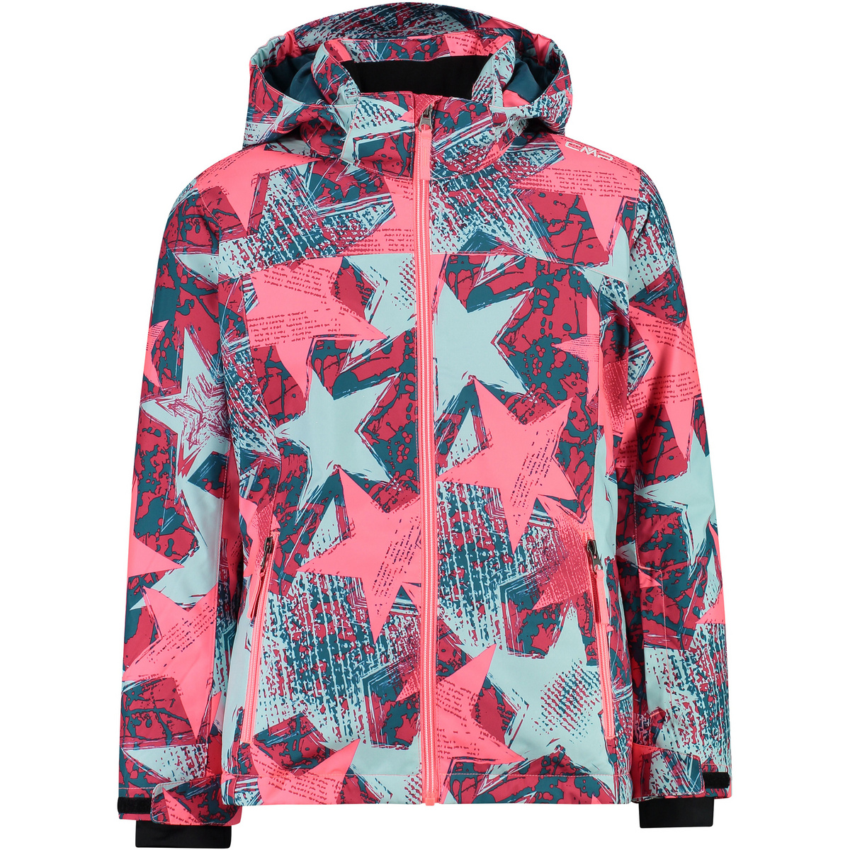 CMP Bambino Giacca Girls Flat Snaps (Taglia 140, Turchese)