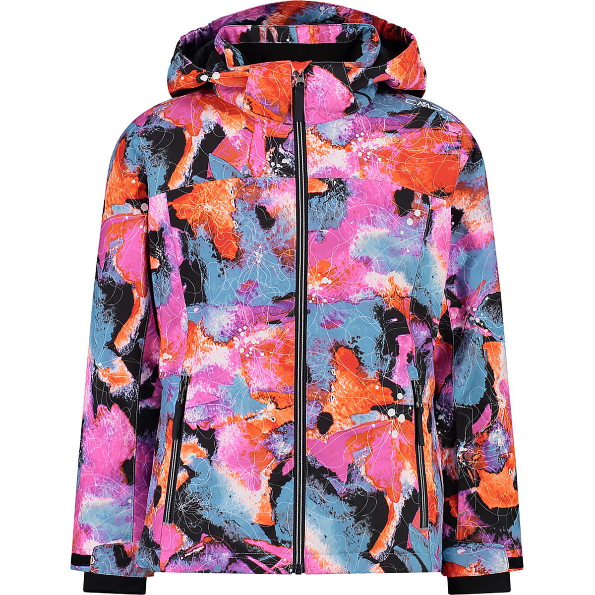 CMP Bambino Giacca Girls Flat Snaps (Taglia 104, Multicolore)