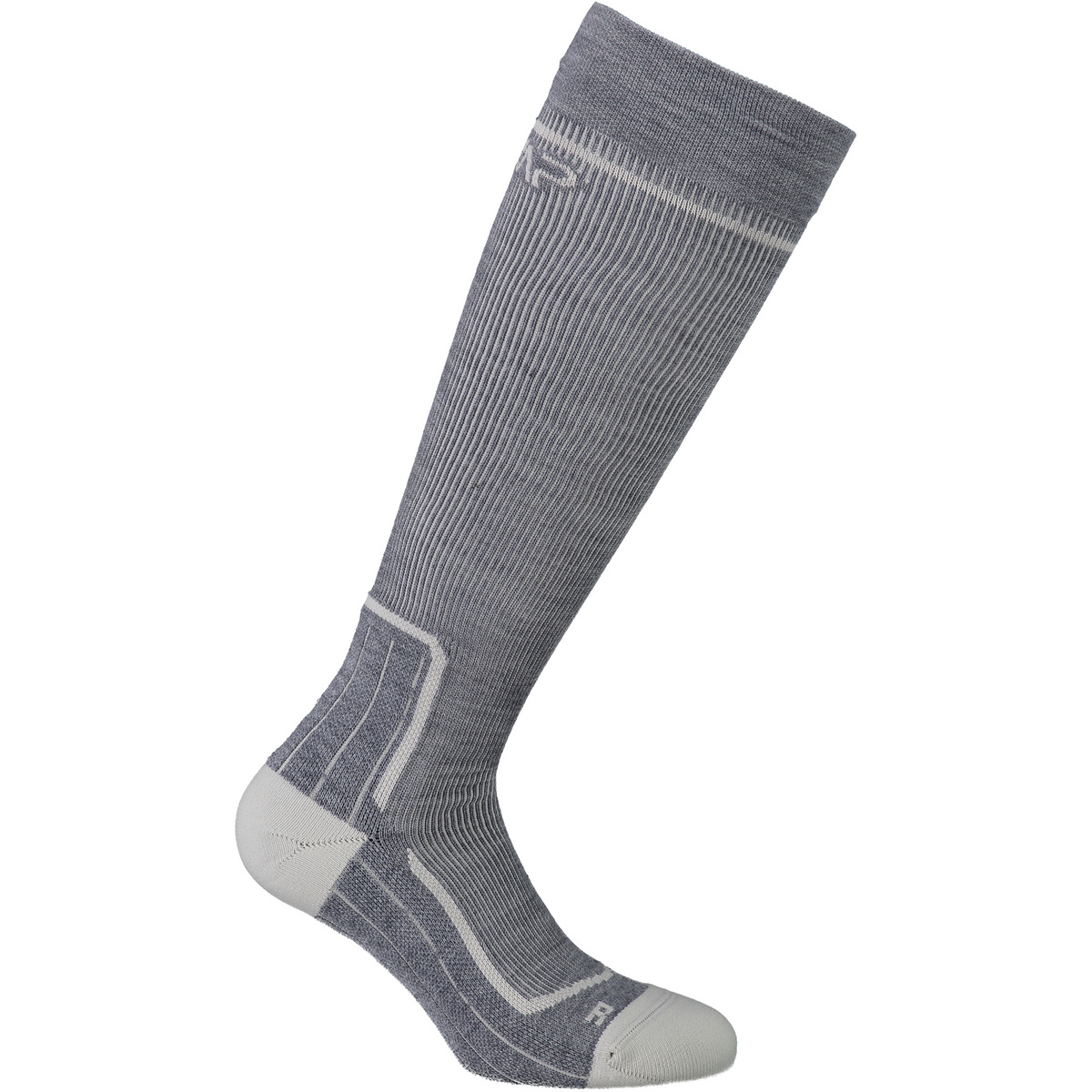 CMP Chaussettes Long Wool Trekking (taille 46 , Gris)