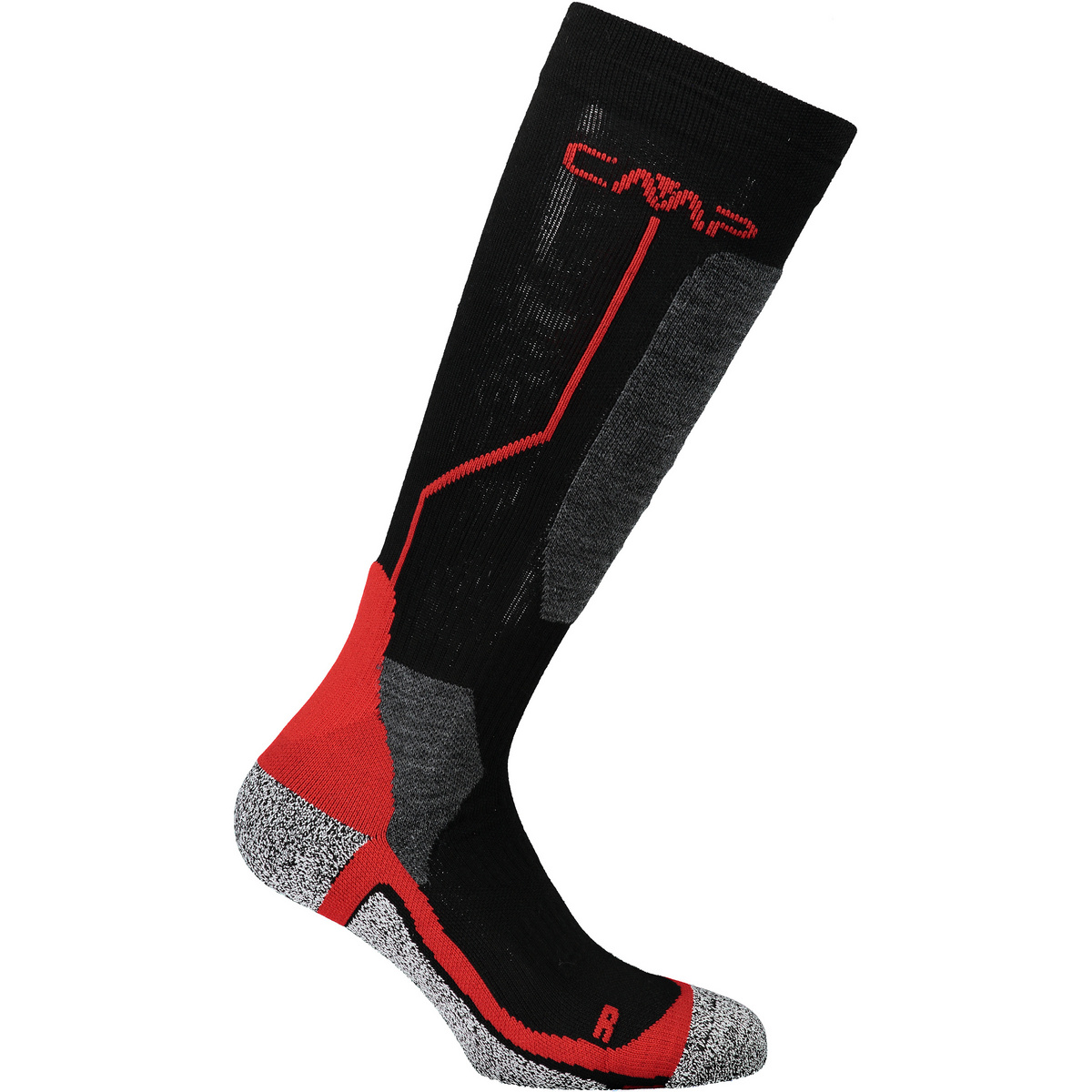 CMP Bambino Calze Ski Wool (Taglia 25 , Rosso)