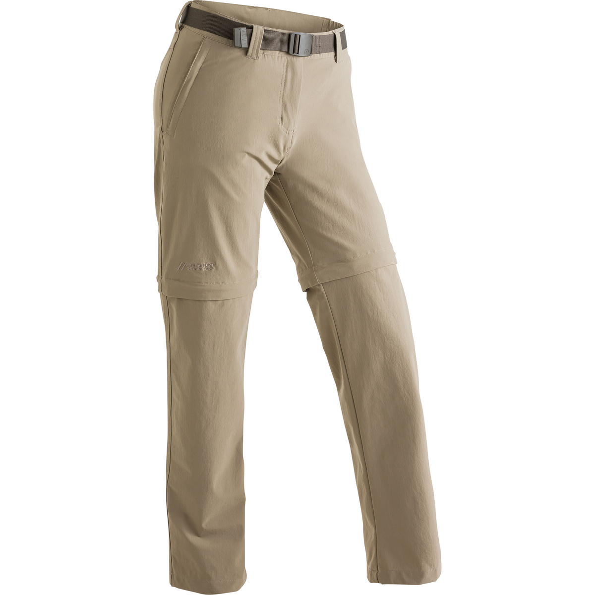 Maier Sports Donna Pantaloni Nata 2 (Taglia M, Beige)
