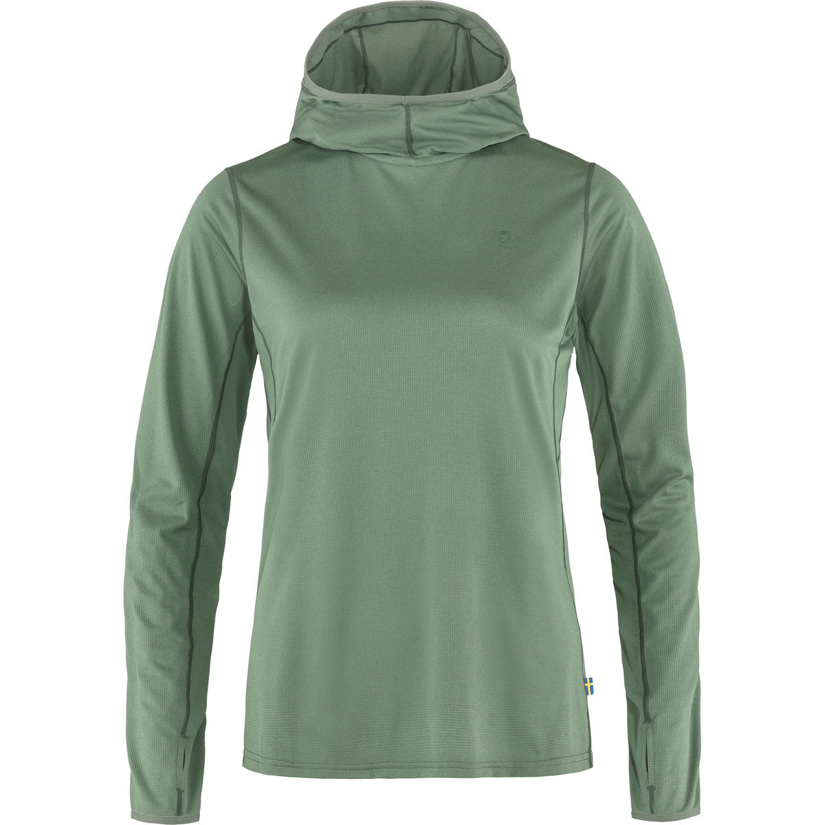 Fjällräven Femme Sweat à capuche Abisko Sun (taille S, Vert)