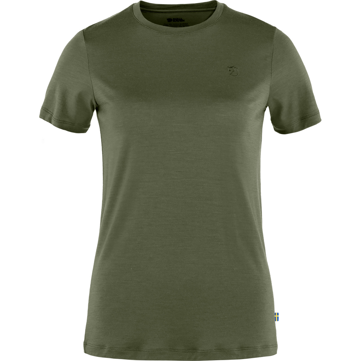 Fjällräven Damen Abisko Wool T-Shirt (Größe L, gruen)