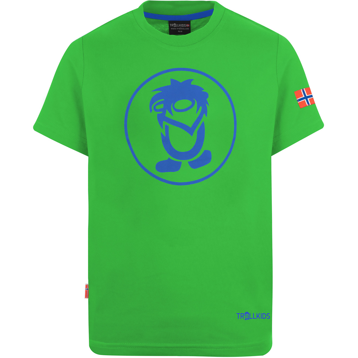 Trollkids Bambino Maglietta Troll (Taglia 128, Verde)