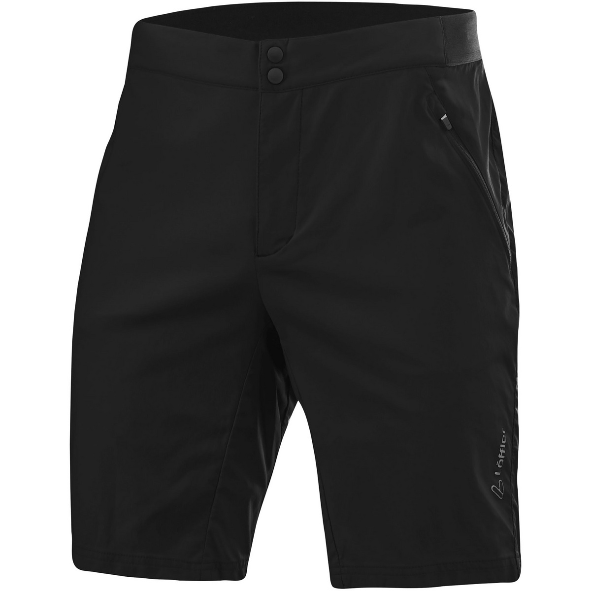 Löffler Herren Aero Comfort Stretch MTB Hose kurz (Größe M, schwarz)