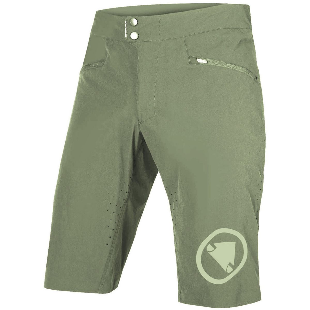 Endura Herren SingleTrack Lite MTB Hose kurz (Größe L, gruen)