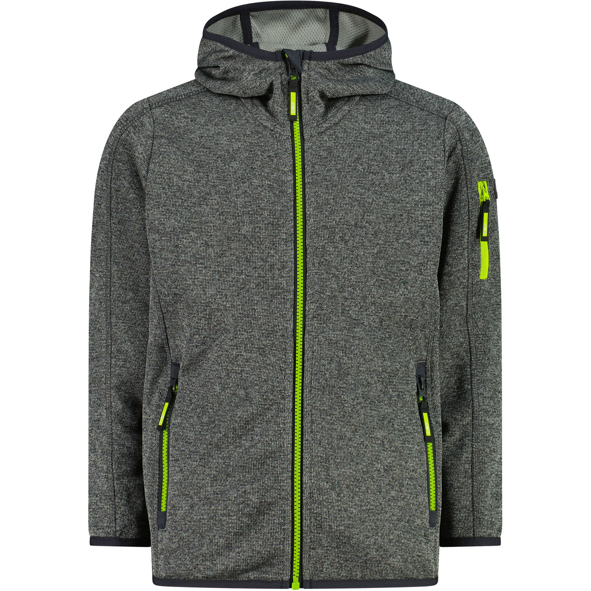 CMP Kinder Boys Knit Tech Jacke (Größe 104, grau)