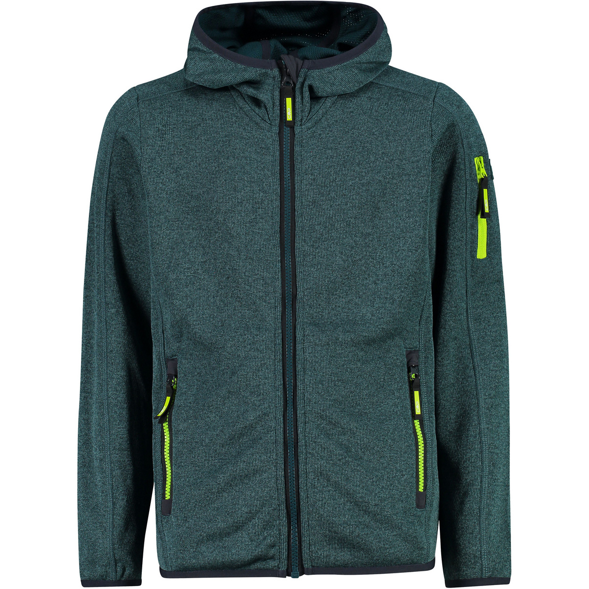 CMP Kinder Boys Knit Tech Jacke (Größe 116, tuerkis)