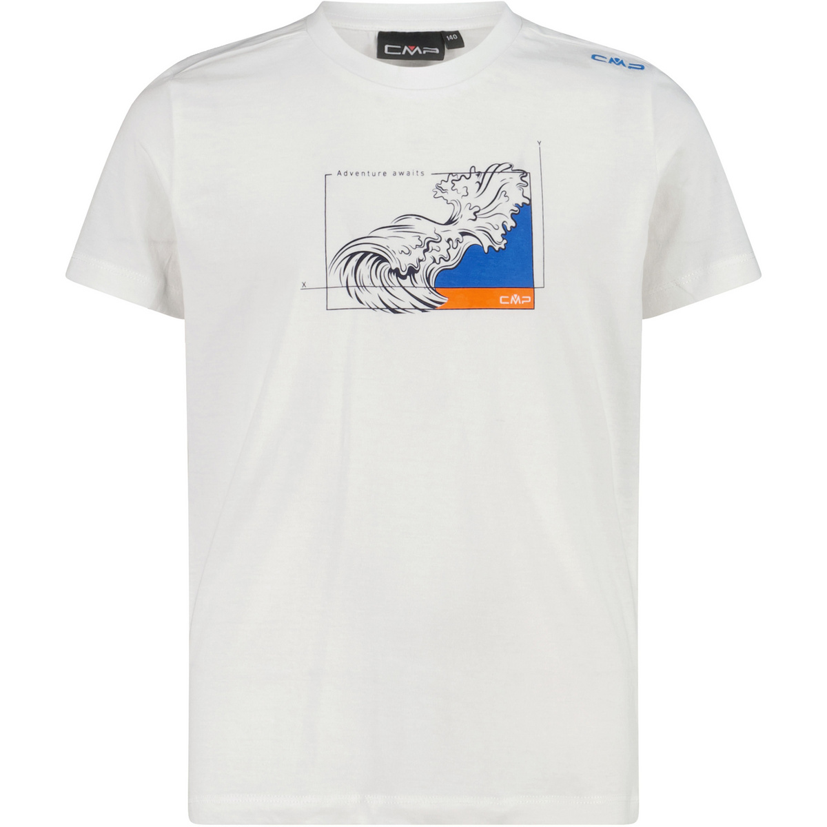 CMP Kinder Boys Jersey T-Shirt (Größe 128, weiss)