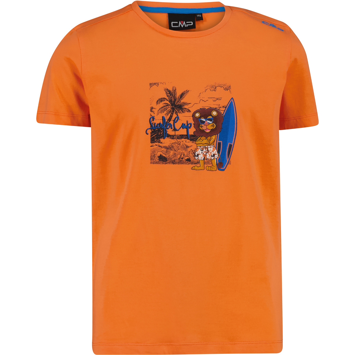 CMP Kinder Boys Jersey T-Shirt (Größe 140, orange)