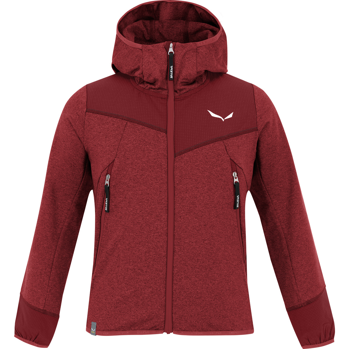 Image of Salewa Bambino Giacca felpata con cappuccio Agner Melange Pl Full Zip