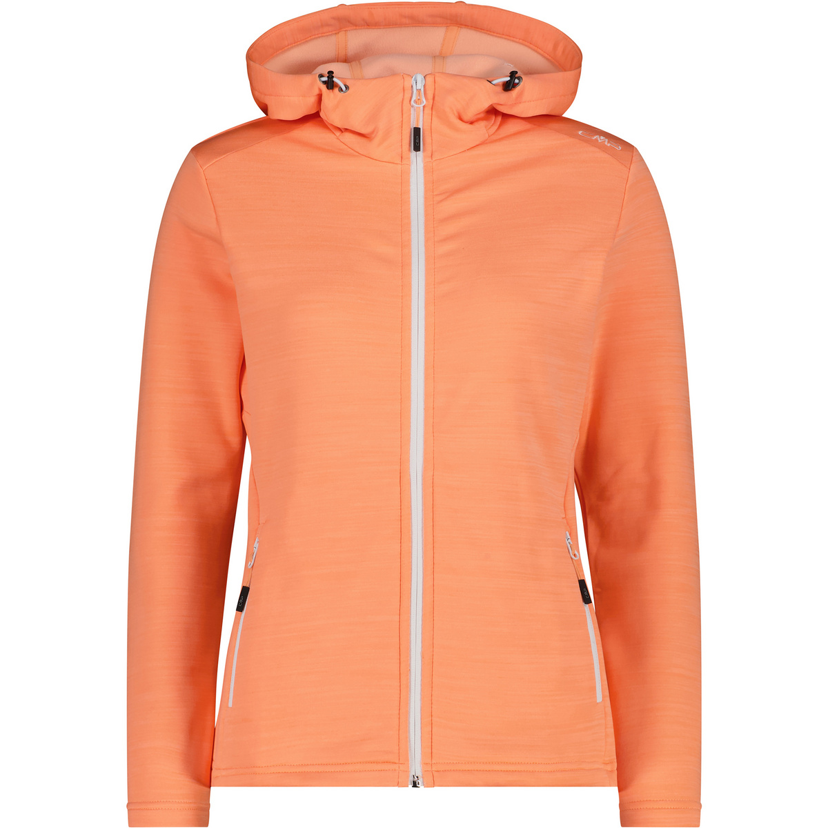 CMP Damen Hoodie Fleece Jacke (Größe XL, orange)