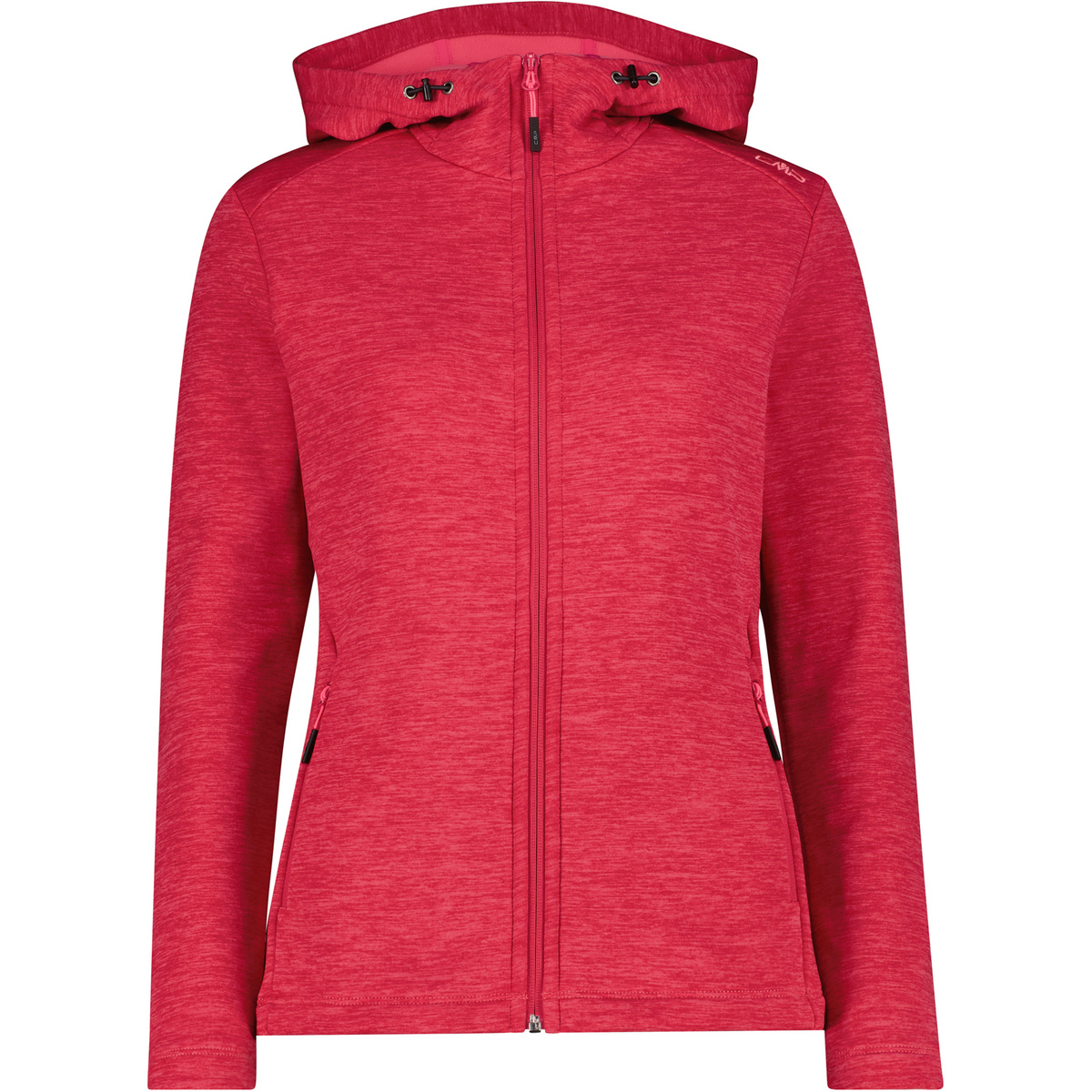 CMP Damen Hoodie Fleece Jacke (Größe L, rot)