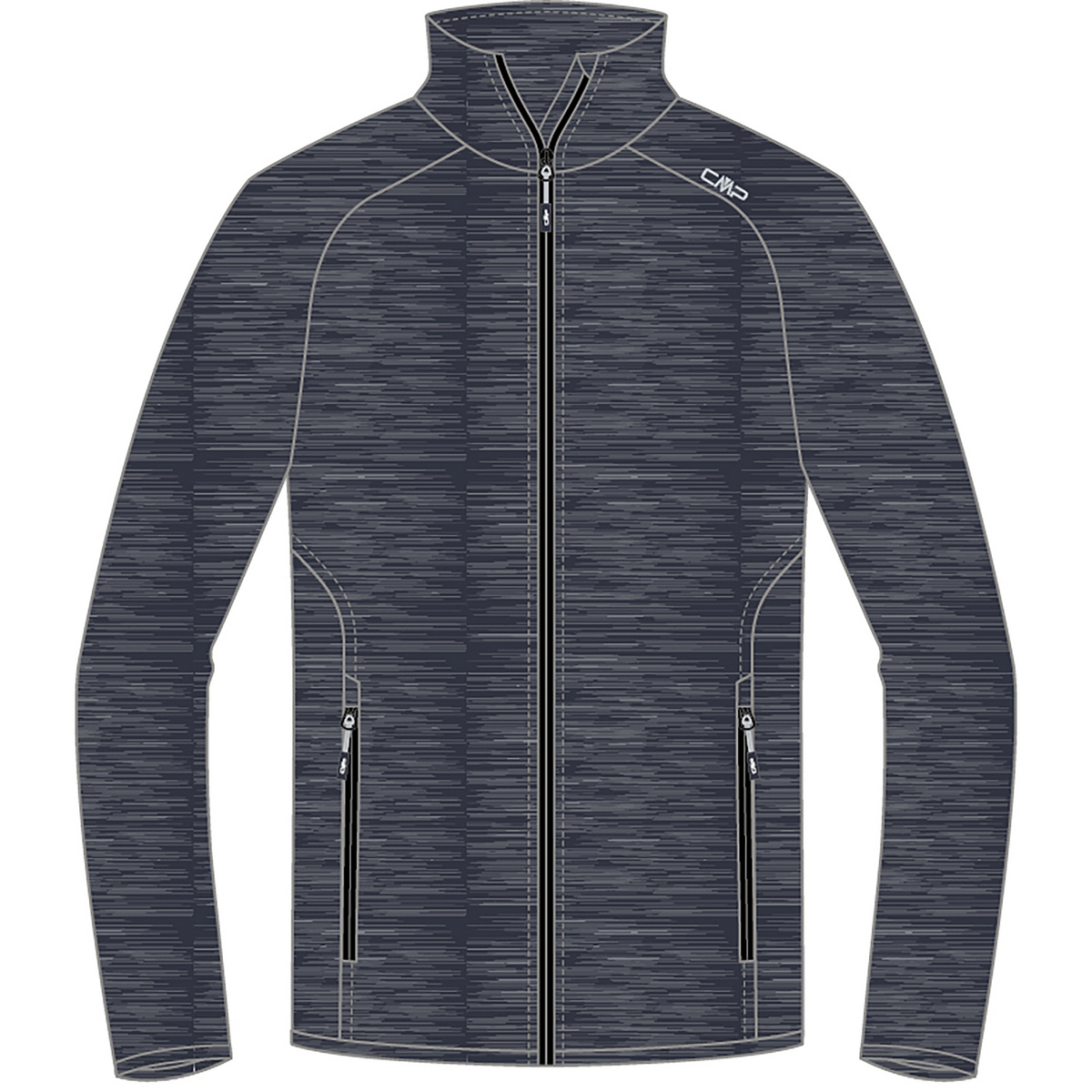 CMP Homme Veste Stretch Fleece (taille L, Gris)