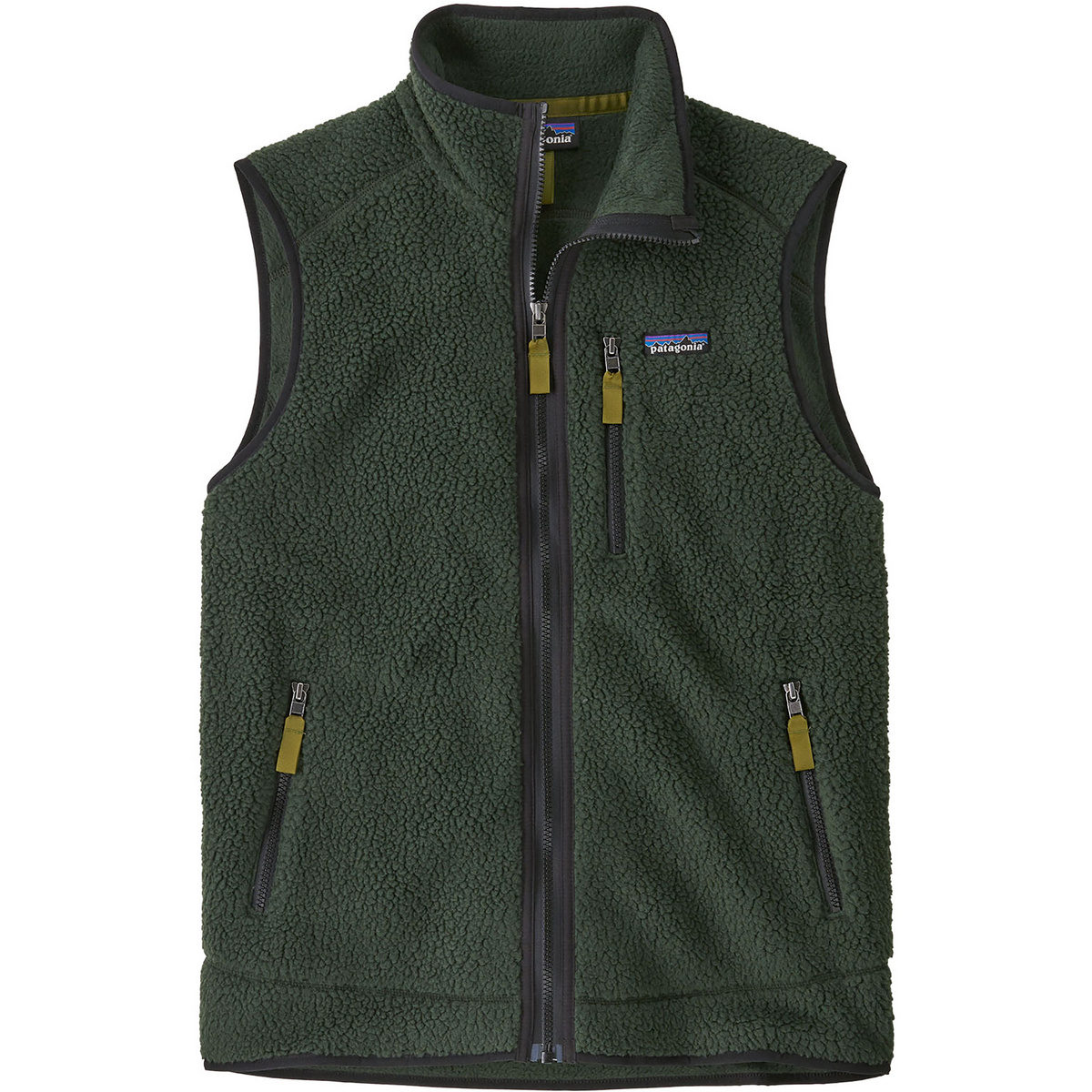 Patagonia Uomo Gilet Retro Pile (Taglia S, Verde oliva)