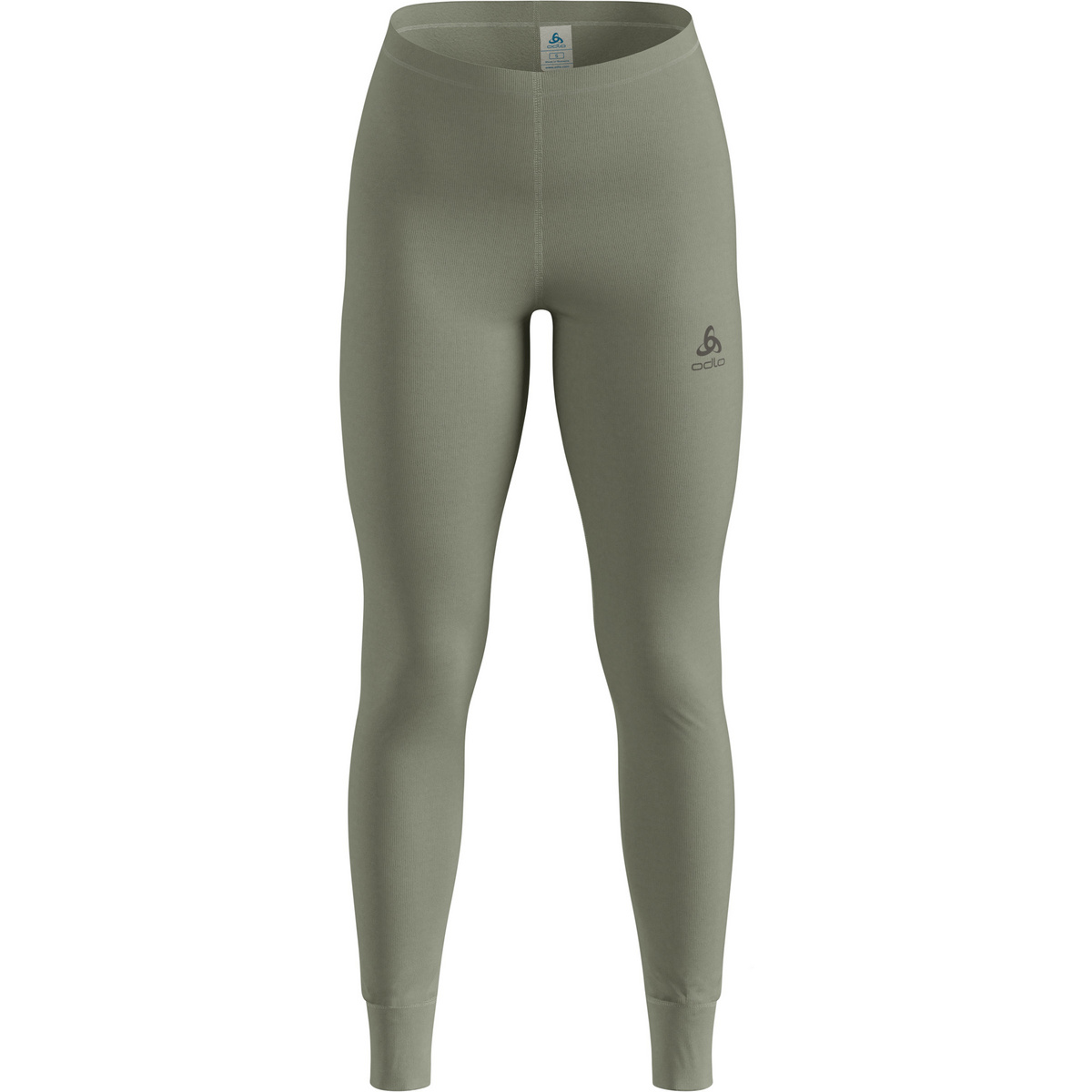 Odlo Damen Long Active Warm Eco Hose (Größe M, oliv)