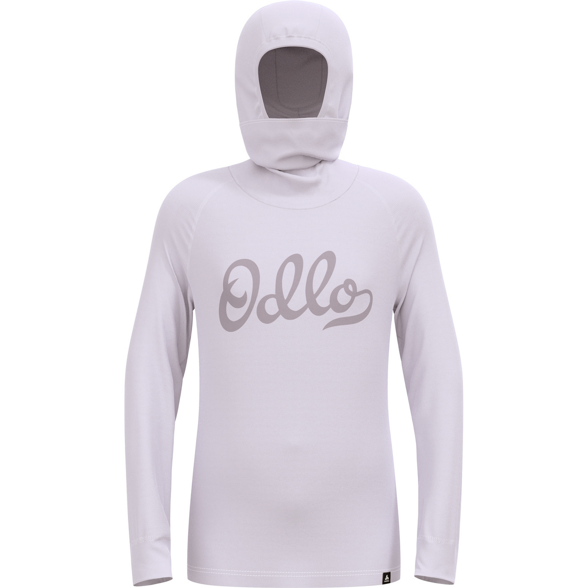 Odlo Bambino Maglia a manica lunga con passamontagna Active Warm Eco Facemask (Taglia 116, Viola)