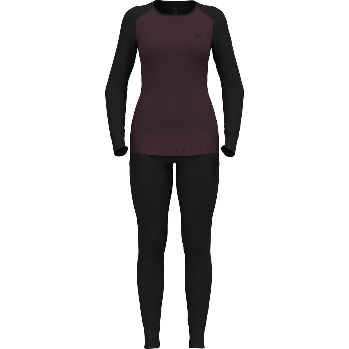 Odlo Donna Set Active Warm Eco (Taglia S, Nero)