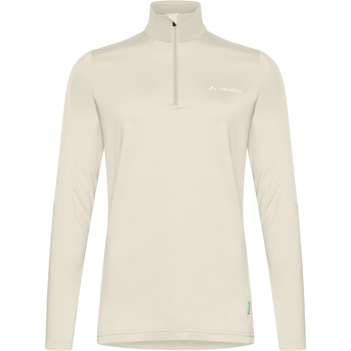 Vaude Donna Maglione mezza zip Livigno Half Zip II (Taglia M, Beige)