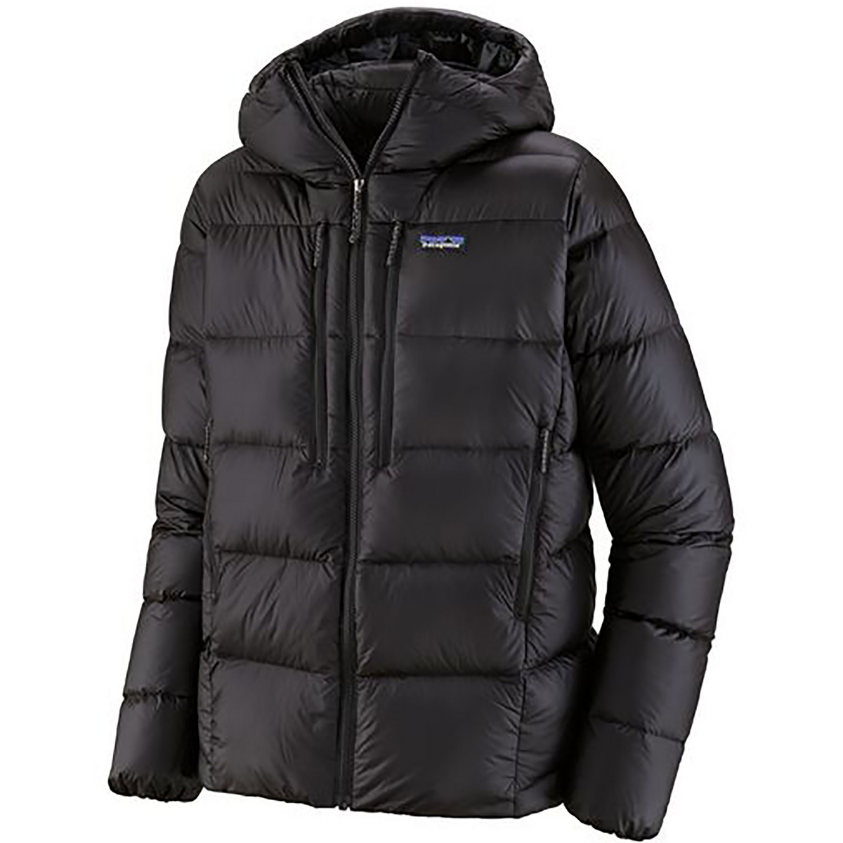 Patagonia Herren Fitz Roy Down Hoodie Jacke (Größe L, schwarz)