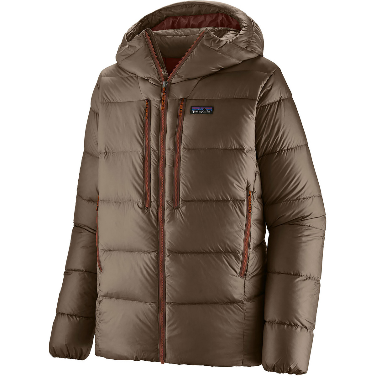 Patagonia Herren Fitz Roy Down Hoodie Jacke (Größe S, braun)
