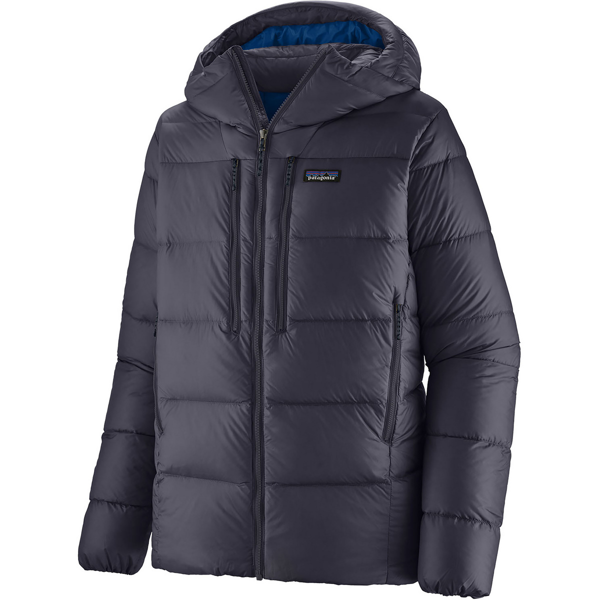 Patagonia Herren Fitz Roy Down Hoodie Jacke (Größe M, blau)