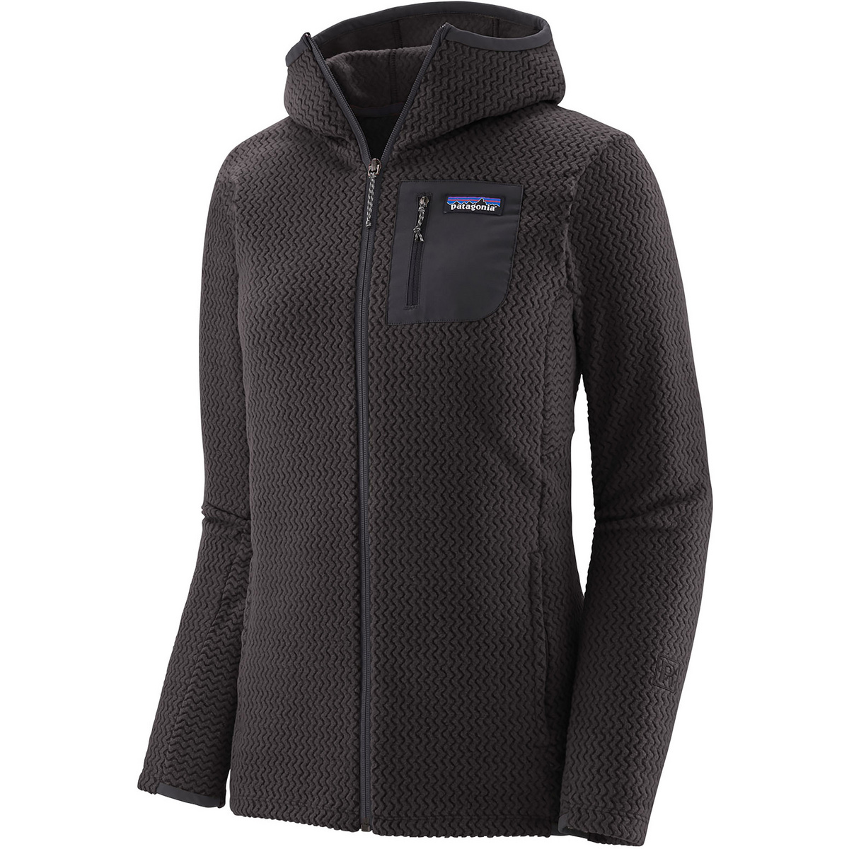 Patagonia Femme Veste R1 Air Hoodie (taille M, Noir)