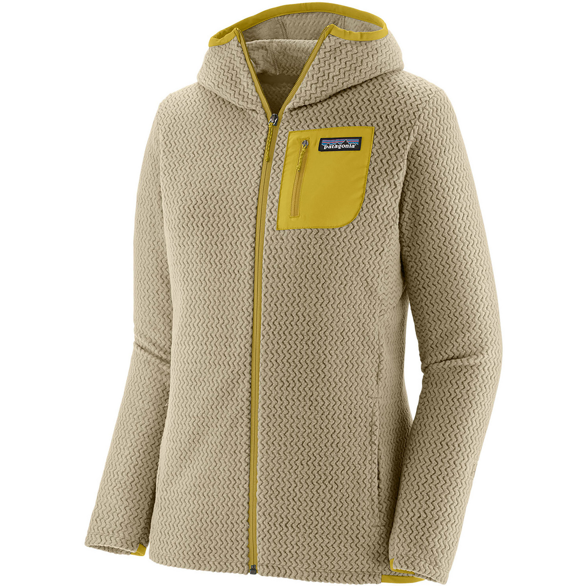 Patagonia Damen R1 Air Hoodie Jacke (Größe XS, gelb)
