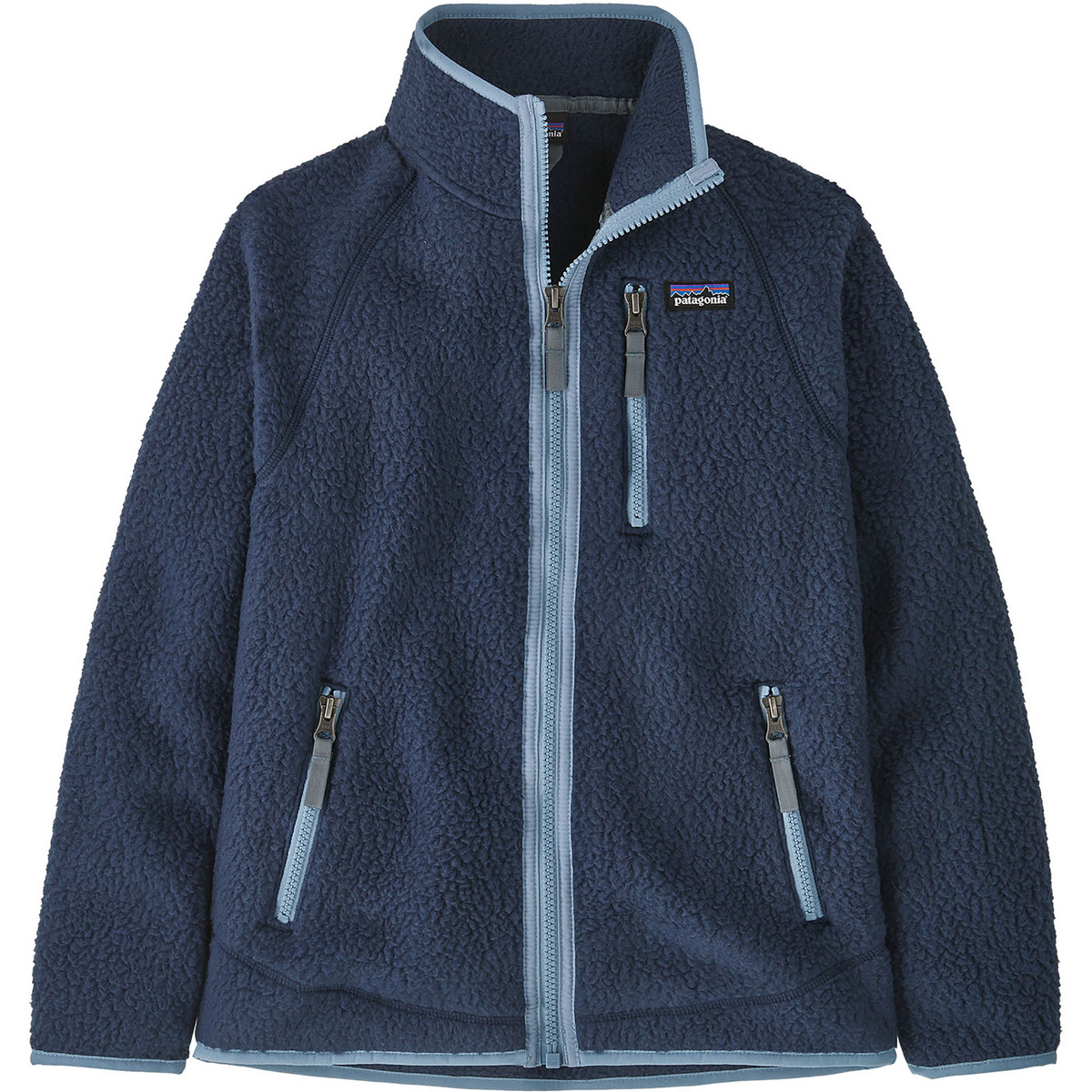 Patagonia Enfants Veste Retro Pile (taille 169, Bleu)
