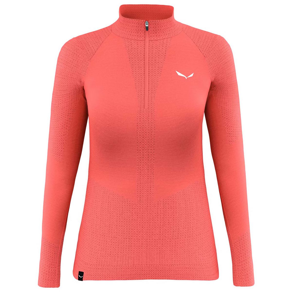 Salewa Damen Zebru Responsive Zip Longsleeve (Größe M, rot)