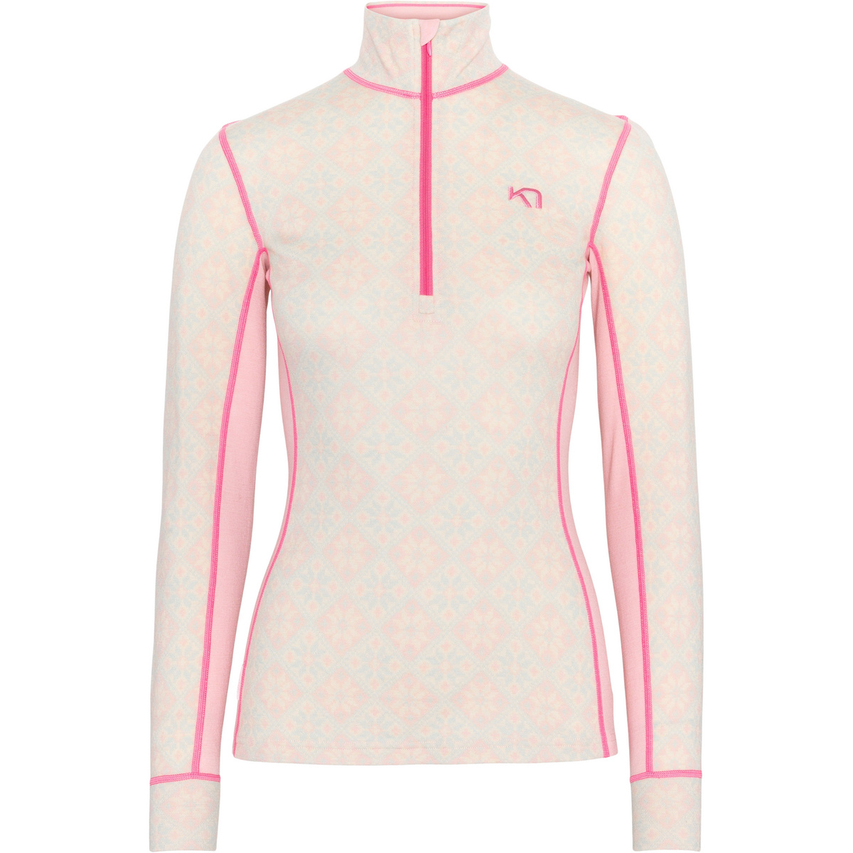 Kari Traa Donna Maglia a manica lunga H/Z Rose (Taglia M, rosa)
