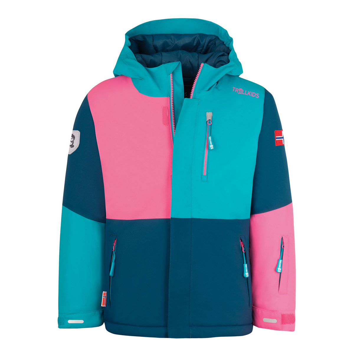 Trollkids Kinder Hallingdal Jacke (Größe 104, blau)