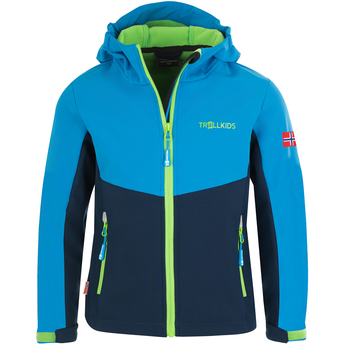 Trollkids Enfants Veste Kristiansand (taille 116, Bleu)