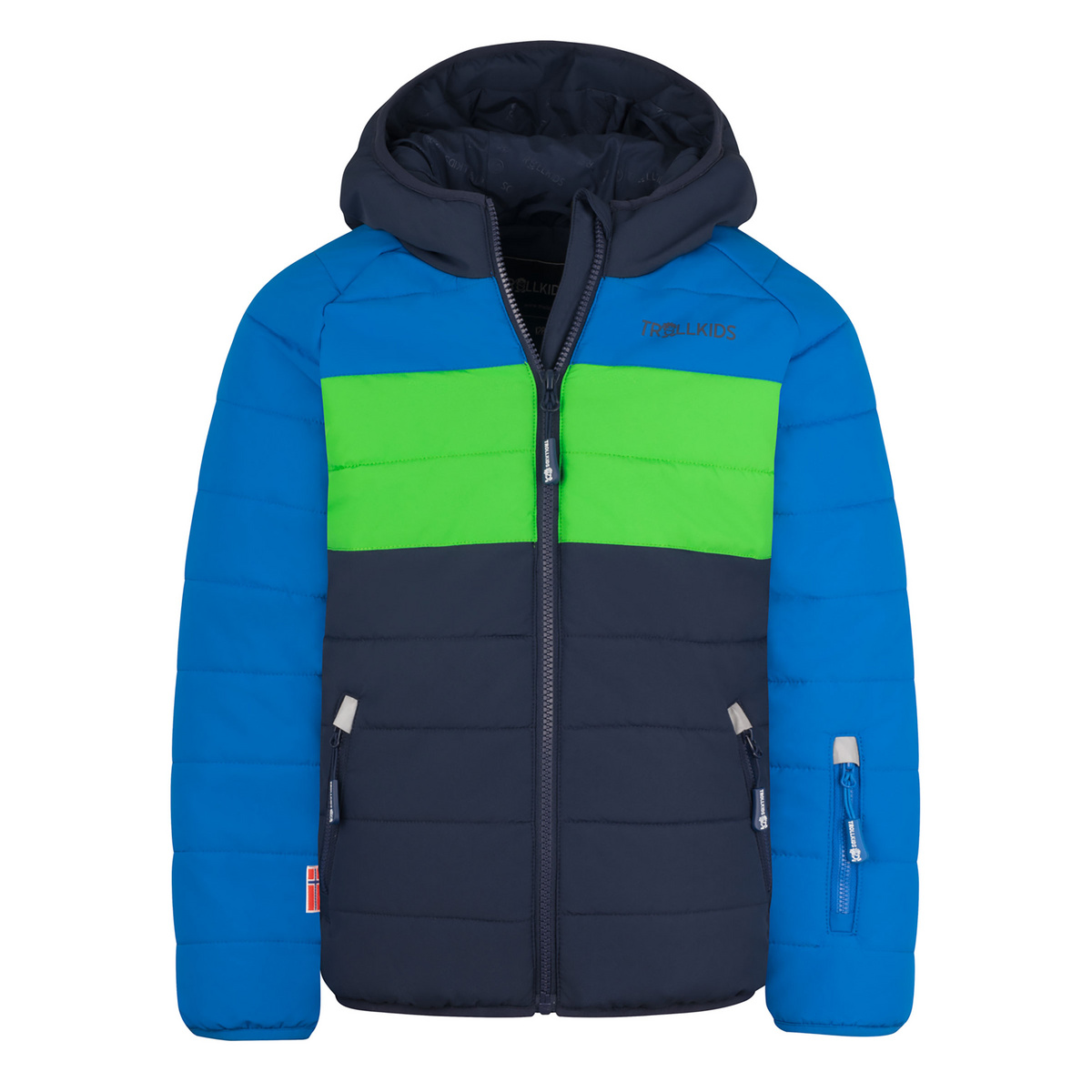 Trollkids Kinder Hafjell Snow Pro Jacke (Größe 116, blau)