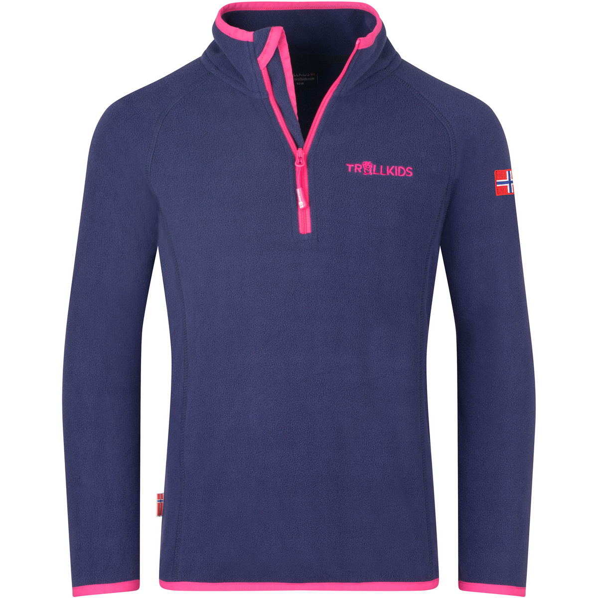 Trollkids Kinder Nordland Half Zip Pullover (Größe 110, lila)