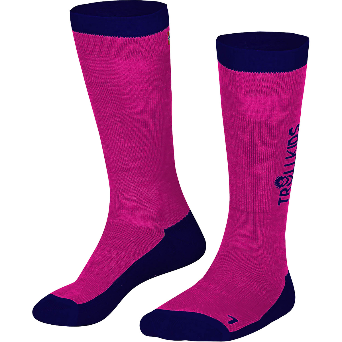 Trollkids Kinder Ski Socken (Größe 23 , pink)