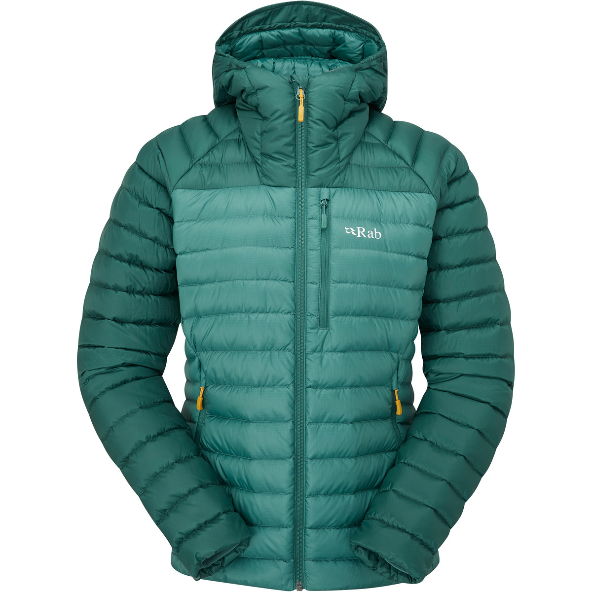 Rab Donna Giacca Microlight Alpine (Taglia M, Verde)