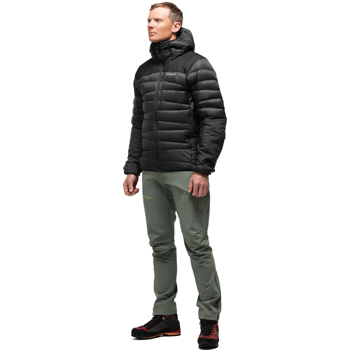 Norrona Herren Falketind Down750 Jacke (Größe M, schwarz)