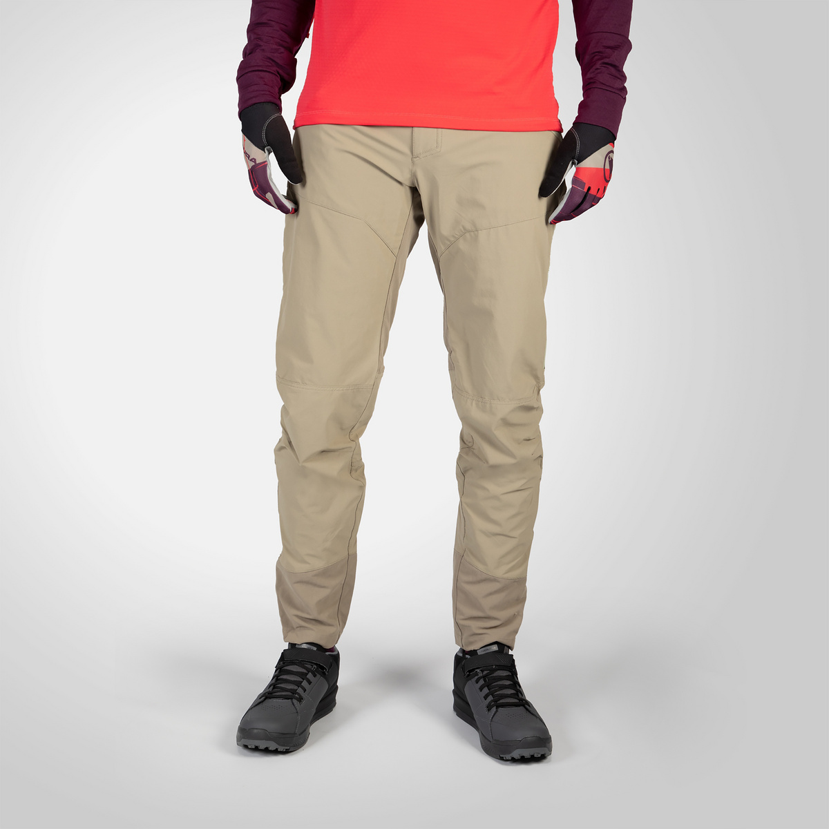 Endura Homme Pantalon MTB long SingleTrack II (taille M, Beige)