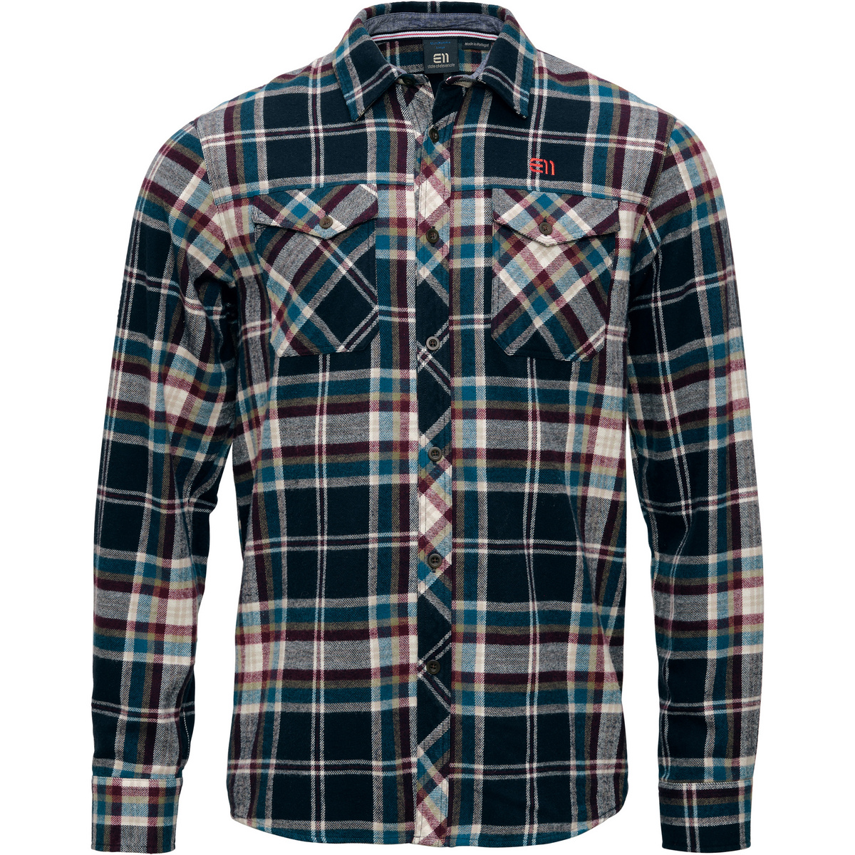Elevenate Uomo Camicia Cham (Taglia S, Blu)