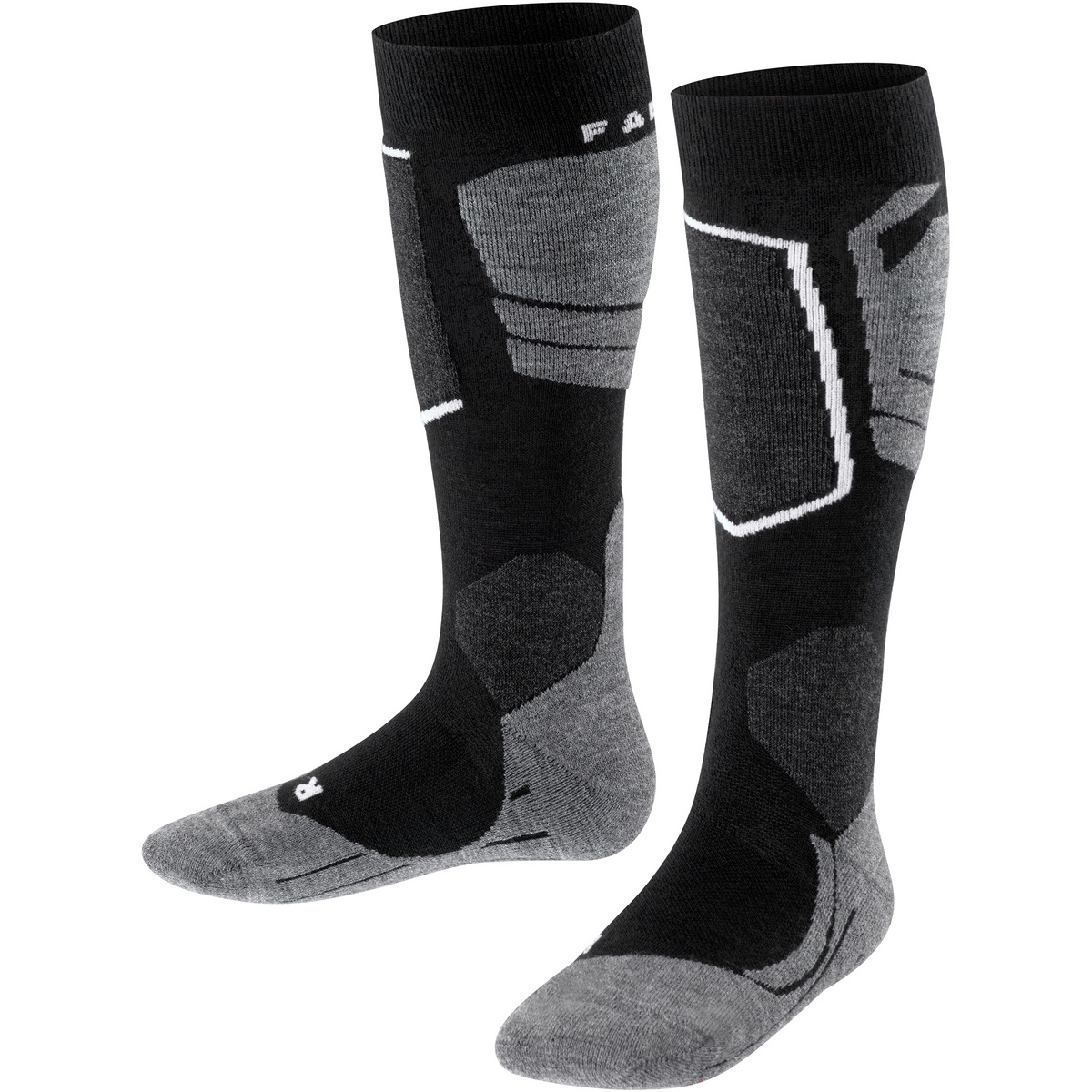 Falke Enfants Chaussettes SK4 (taille 23 , Noir)