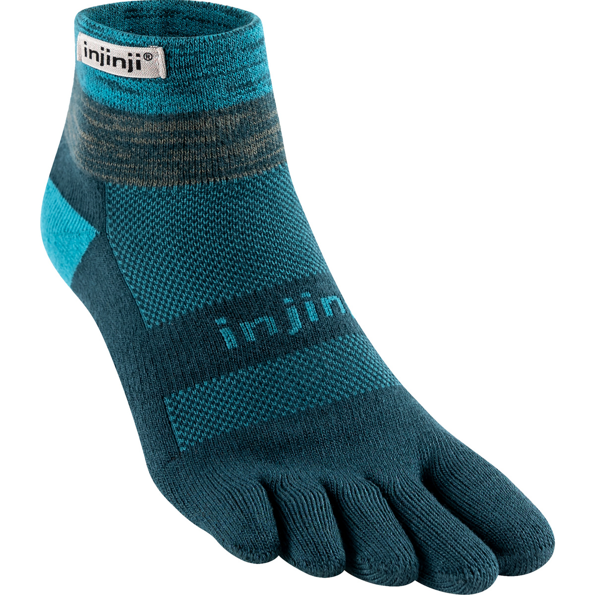 Injinji Calzini Trail Midweight Mini-Crew (Taglia 40.5 , Blu)