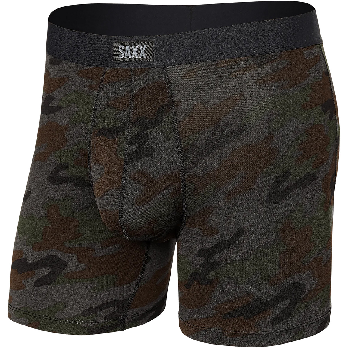 Saxx Underwear Uomo Boxer Daytripper Fly (Taglia L, Verde oliva)