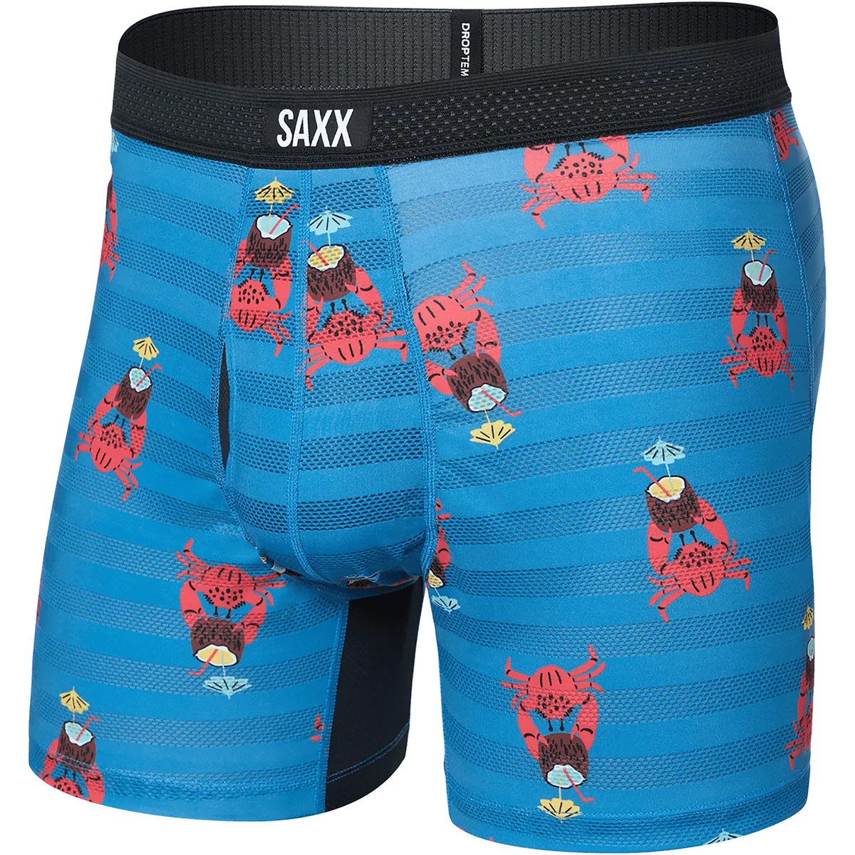 Saxx Underwear Uomo Boxer Hot Shot Fly (Taglia L, Blu)