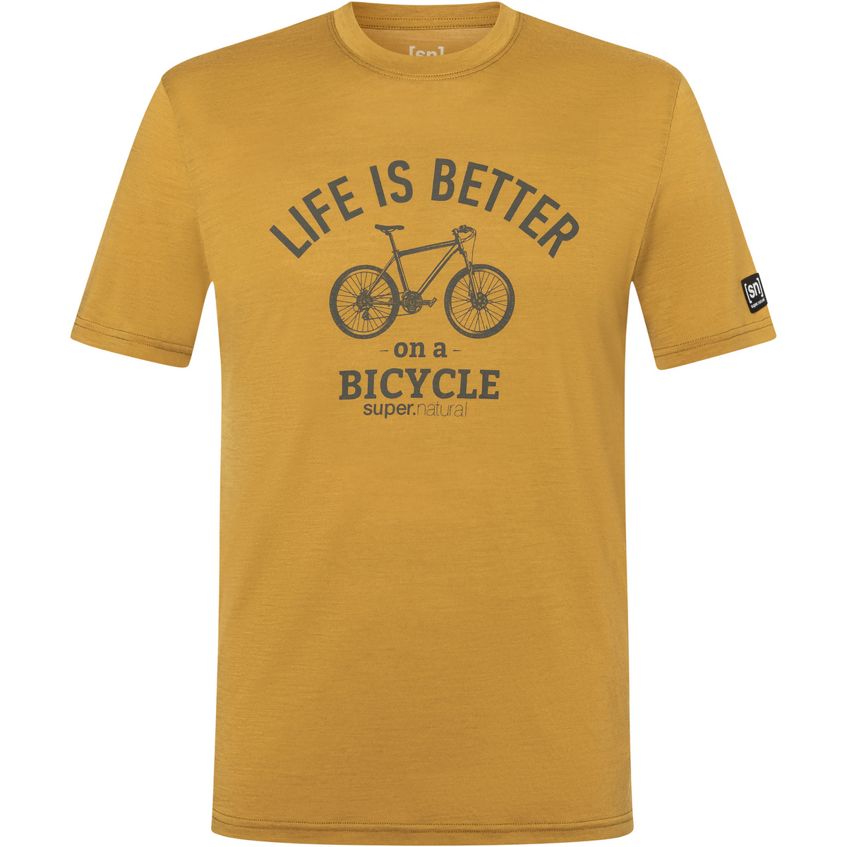 Super.Natural Herren Better Bike T-Shirt (Größe XL, braun)