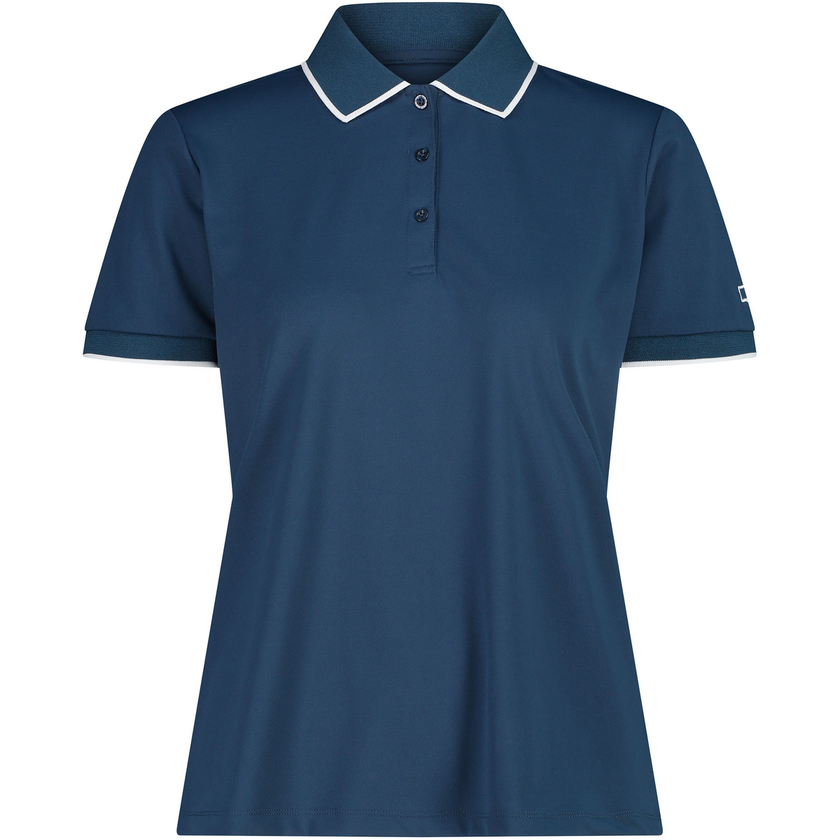 CMP Donna Polo a manica corta (Taglia XS, Blu)