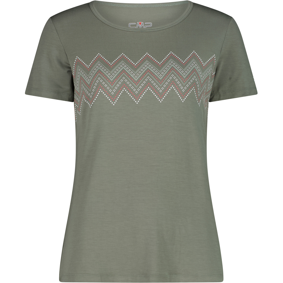 CMP Damen Print T-Shirt (Größe XL, grau)