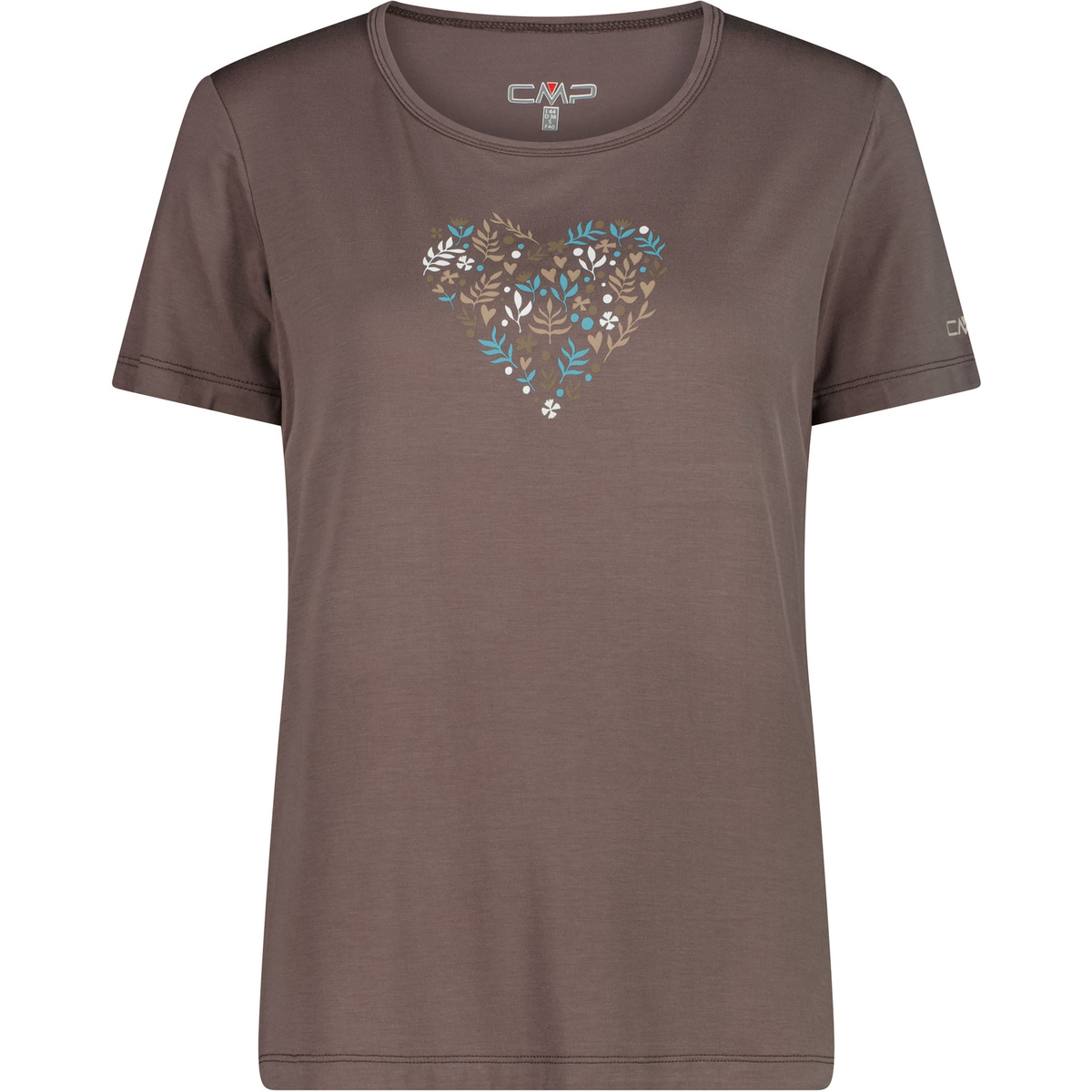 CMP Damen Print T-Shirt (Größe M, braun)