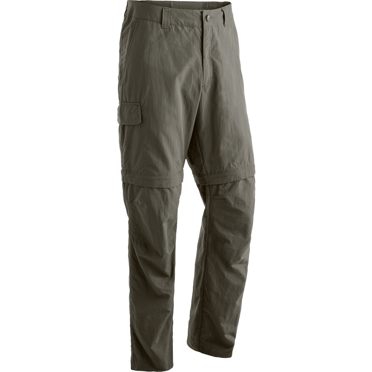 Maier Sports Uomo Pantaloni Trave Zip Off (Taglia 3XL, Marrone)